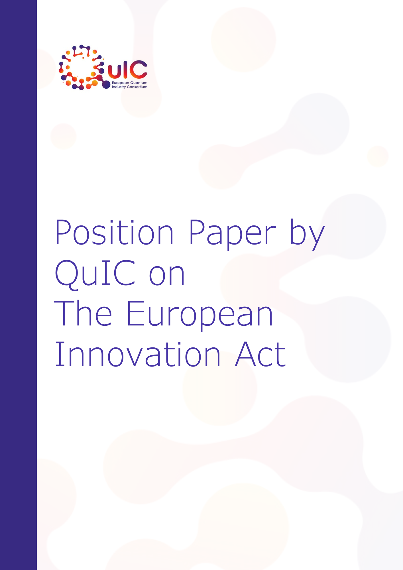 Position Paper by QuIC on The European Innovation Act