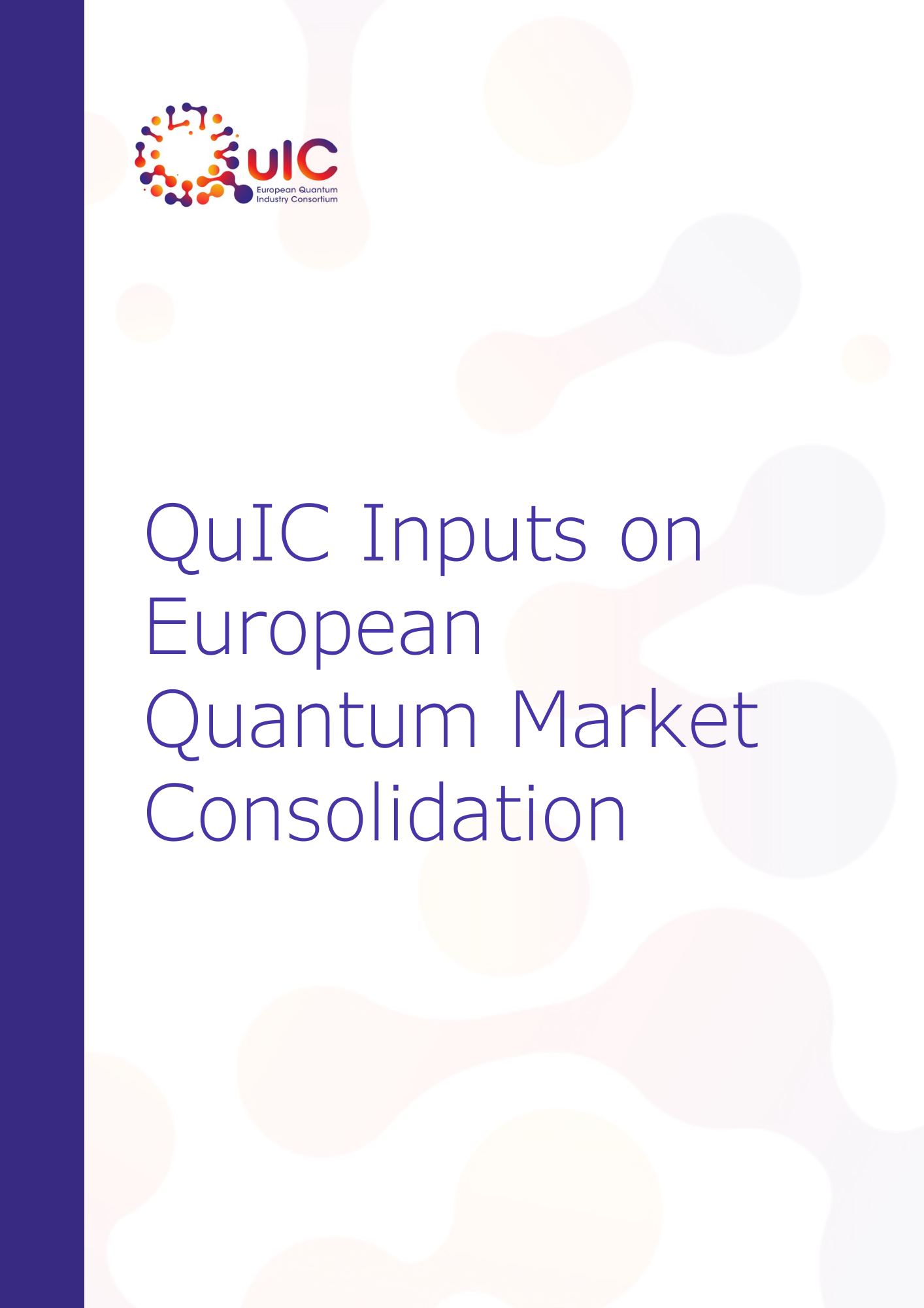 QuIC Whitepaper: European Quantum Market Consolidation